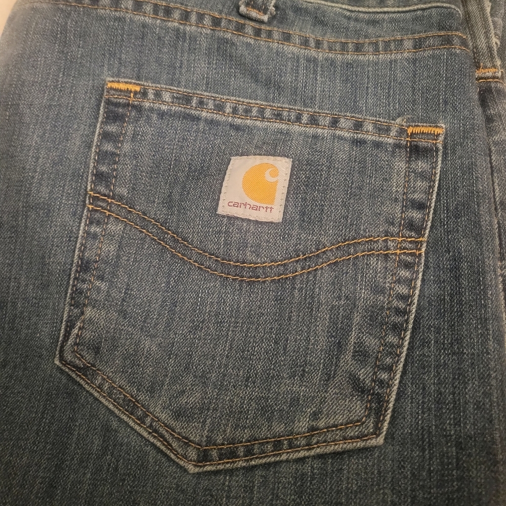 Carhartt Jeans Men's Relaxed Fit Size 42x32 Denim Capenter Pants